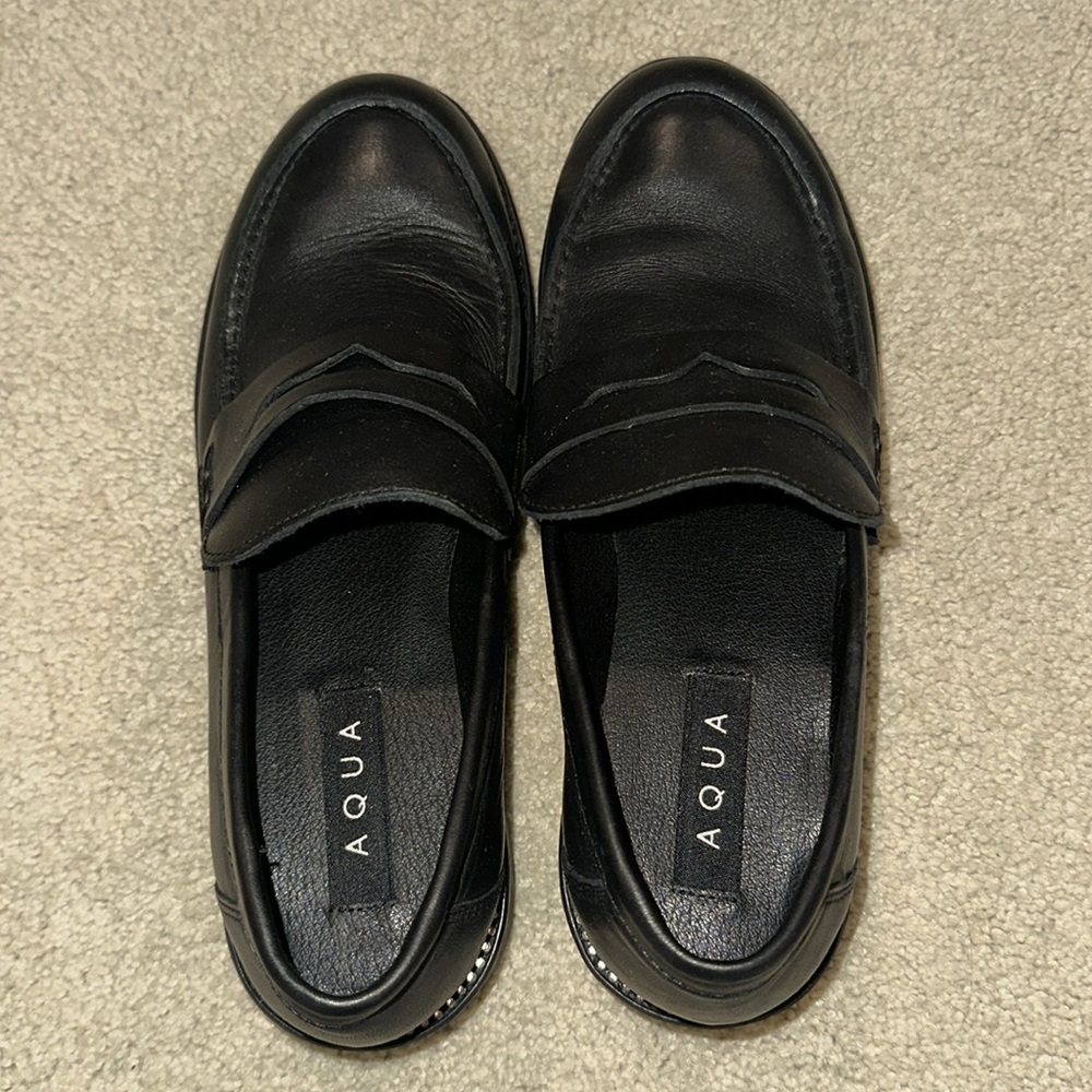Aqua Loafers with Rhinestones - Picture 2 of 6